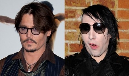 Johnny Depp et Marilyn Manson en duo