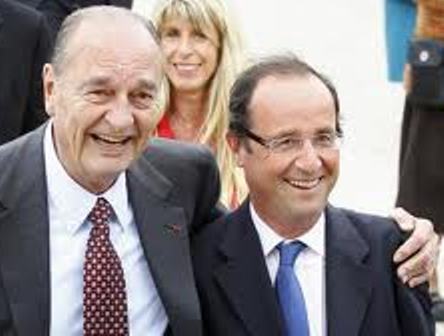 Jacques Chirac téléphone à François Hollande pour le féliciter