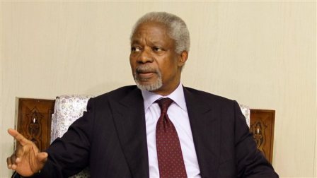 Syrie: Kofi Annan reçu par Bachar Al-Assad