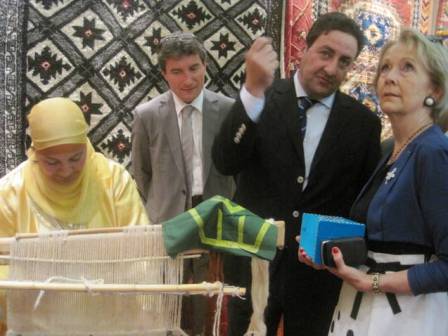 Foire de Nancy : visite du Ministre de l’artisanat au pavillon marocain