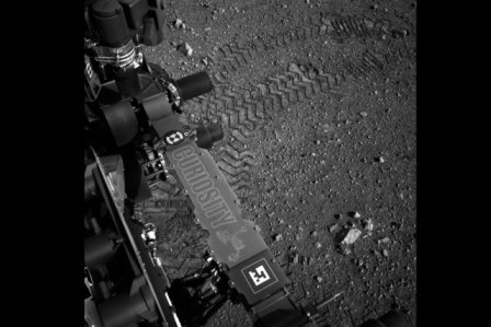Curiosity a roulé sur Mars