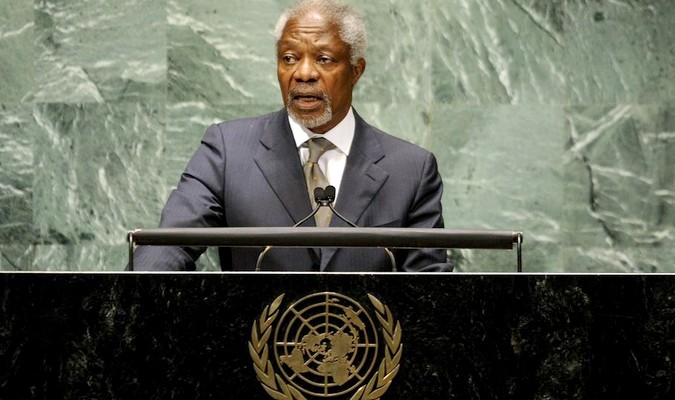 Décès de l'ancien Secrétaire général des Nations-Unies Kofi Annan