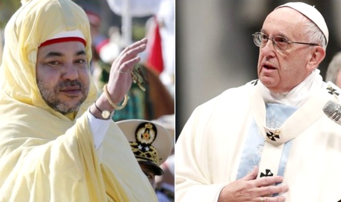 SM le Roi Mohammed VI adresse un message au Pape François