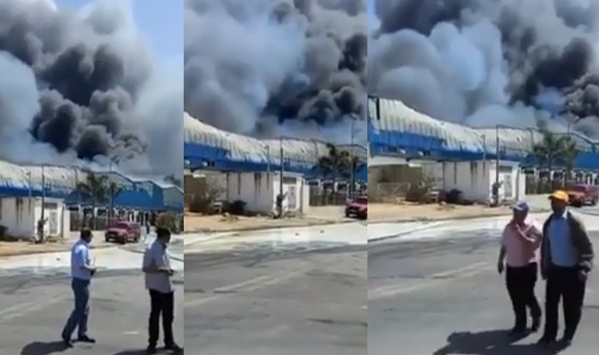 Mohammedia: un gigantesque incendie dans un dépôt de stockage de produits alimentaires