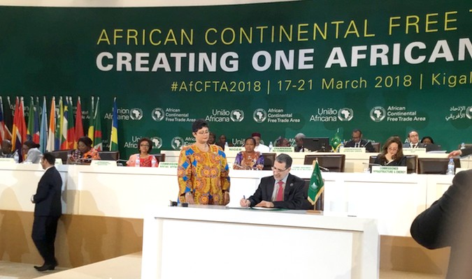 Kigali : Le Maroc signe l’accord établissant la zone de libre-échange continentale africaine