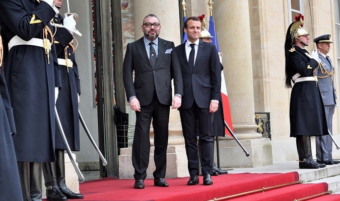 Sa Majesté le Roi Mohammed VI reçu à l’Elysée par le Président de la République Française