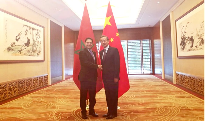 M. Bourita s’entretient avec le Chef de la diplomatie chinoise