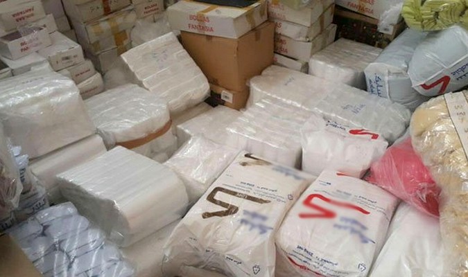 Nador : Saisie de 7 tonnes de sacs en plastique