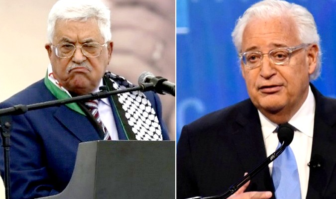 Mahmoud Abbas traite l’ambassadeur américain à Tel-Aviv de  "fils de chien"