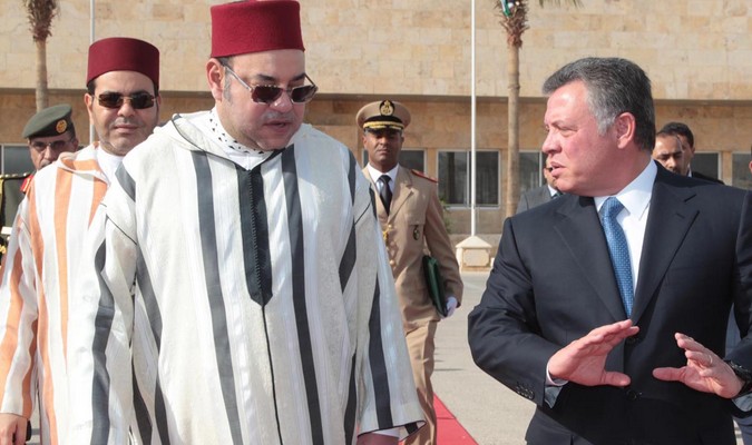 Le souverain jordanien exprime sa gratitude à SM le Roi pour Ses positions honorables en soutien à Al Qods